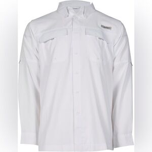 HABIT Women’s Crayfish Creek Long Sleeve River Shirt, Bright White